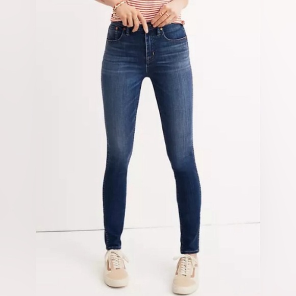 Madewell 9” Mid Rise Skinny Jeans Danny Wash Ankle length Style E0259 Sz 27 NWOT - Picture 6 of 16